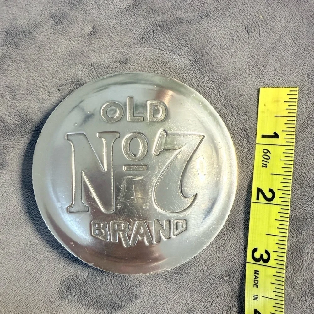 Iconic Jack Daniels Old No 7 Silver Belt Buckle